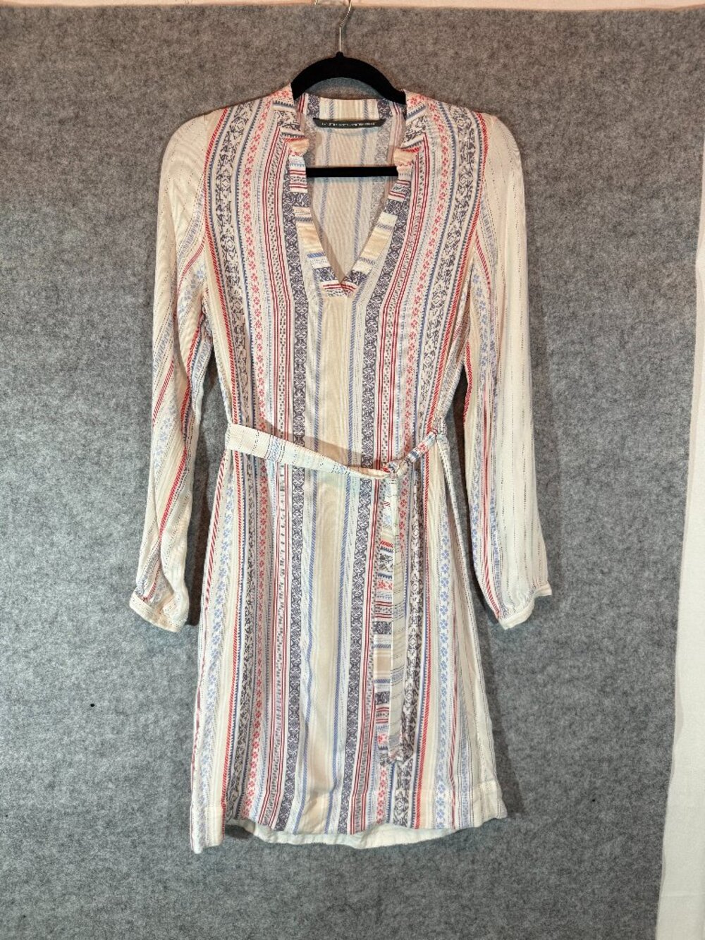 Twelfth Street Cynthia Vincent Dress - Womens S - Tribal Colorful Button Belted